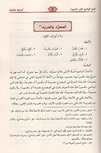 النحو الواضح المجرد والمزيد